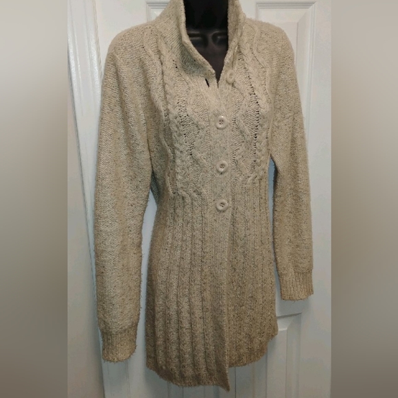 Backdrop oatmeal cardigan - Picture 2 of 9